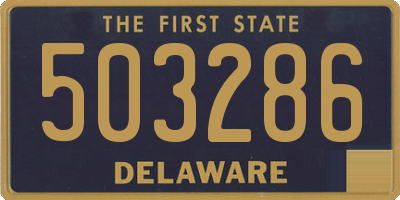 DE license plate 503286