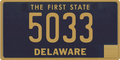 DE license plate 5033