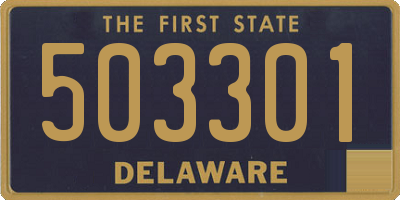 DE license plate 503301