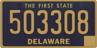 DE license plate 503308