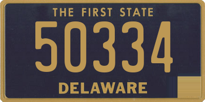 DE license plate 50334