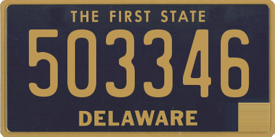 DE license plate 503346