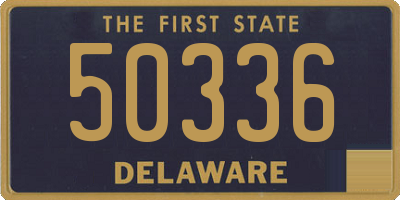 DE license plate 50336