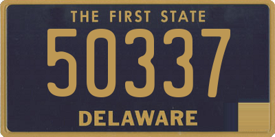 DE license plate 50337