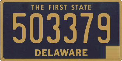 DE license plate 503379