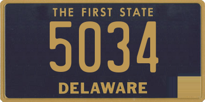 DE license plate 5034