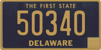 DE license plate 50340