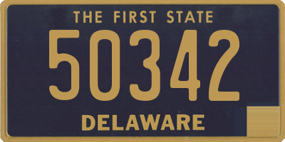 DE license plate 50342