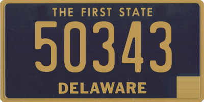 DE license plate 50343