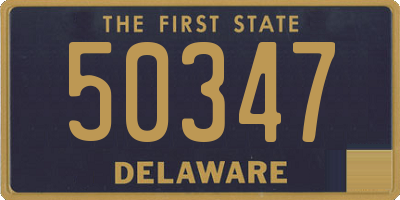 DE license plate 50347