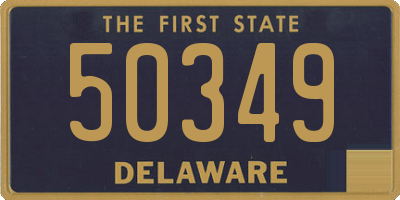 DE license plate 50349