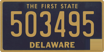 DE license plate 503495