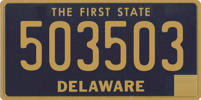 DE license plate 503503