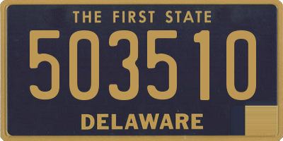 DE license plate 503510