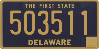 DE license plate 503511
