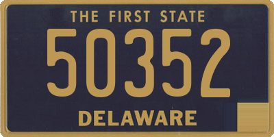 DE license plate 50352