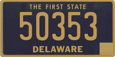 DE license plate 50353