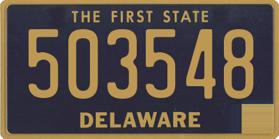 DE license plate 503548