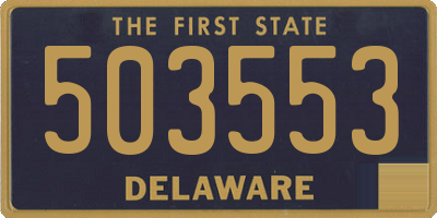 DE license plate 503553