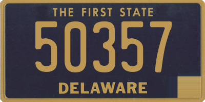 DE license plate 50357