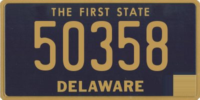 DE license plate 50358