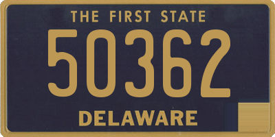 DE license plate 50362