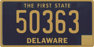DE license plate 50363