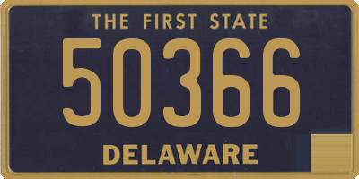 DE license plate 50366