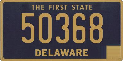 DE license plate 50368