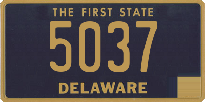 DE license plate 5037