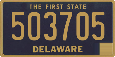 DE license plate 503705
