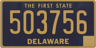 DE license plate 503756