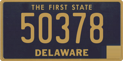 DE license plate 50378