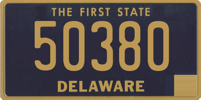 DE license plate 50380