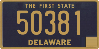 DE license plate 50381