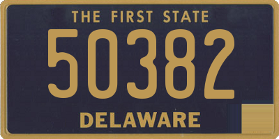 DE license plate 50382