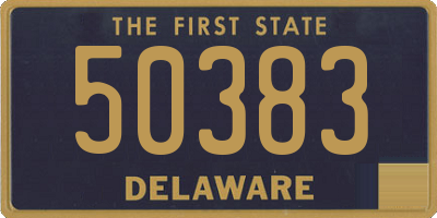 DE license plate 50383