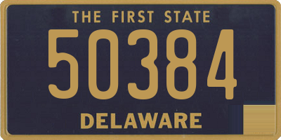 DE license plate 50384