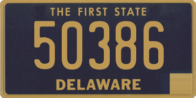 DE license plate 50386