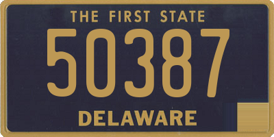 DE license plate 50387