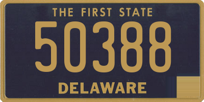 DE license plate 50388