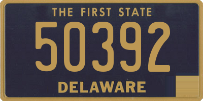 DE license plate 50392