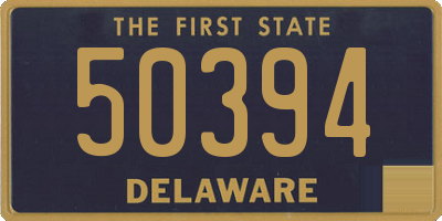 DE license plate 50394