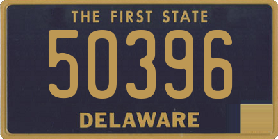 DE license plate 50396