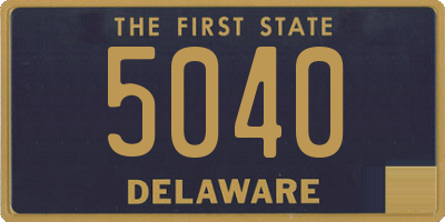 DE license plate 5040