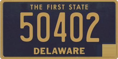 DE license plate 50402