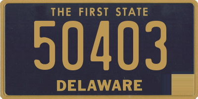 DE license plate 50403