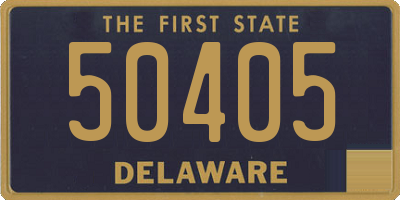 DE license plate 50405