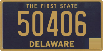 DE license plate 50406