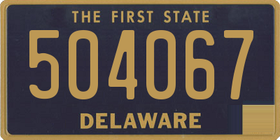 DE license plate 504067